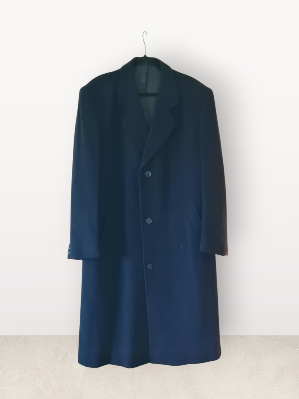 Oscar de la Renta Men's Pea Coat 70% Wool, 20% Nylon,10% Cashmere size 46